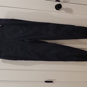Navy straight leg stretch pants